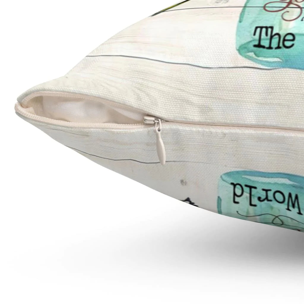 Jesus Pillow - Believe there is good in the world pillow - Christian pillows