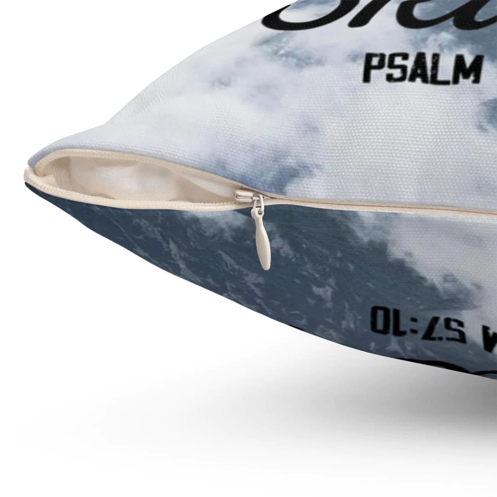 Bible Verse Pillow - Jesus Pillow - Gift For Christian- For Great Is Your Love Reaching To The Heaven Psalm 57:10 Pillow