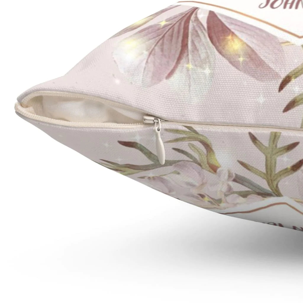 Bible Verse Pillow - Jesus Pillow - Gift For Christian- But Take Heart I Have Overcome The World John 16:33 Christian Pillow