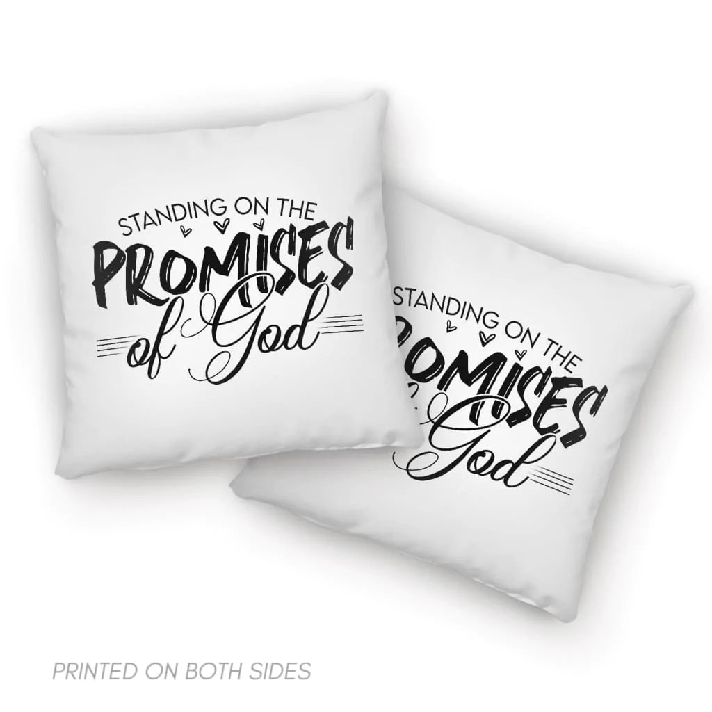 Jesus Pillow - Christian pillows: Standing on the promises of God pillow
