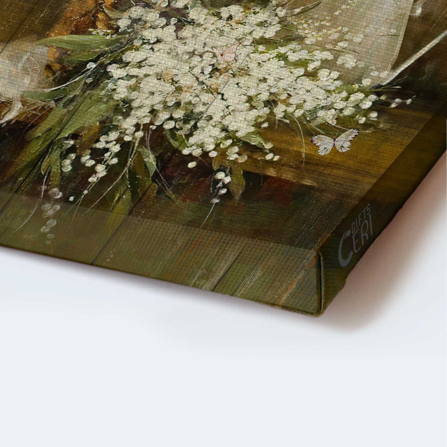 Jesus Portrait Canvas - Vintage Painting, Baby Flower, Still Art Canvas - Gift For Christian - Just Have Faith Canvas