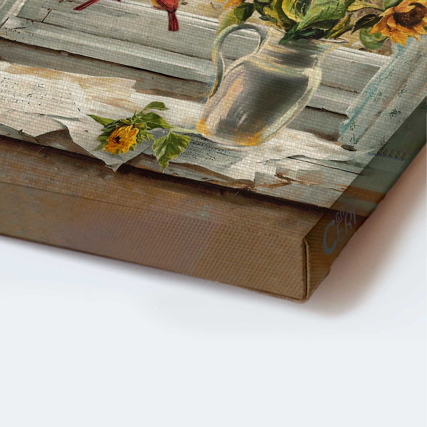 Jesus Portrait Canvas - Sunflower Painting, Vintage Window, Beautiful Beach Canvas - Gift For Christian - Be Still And Know That I Am God Canvas