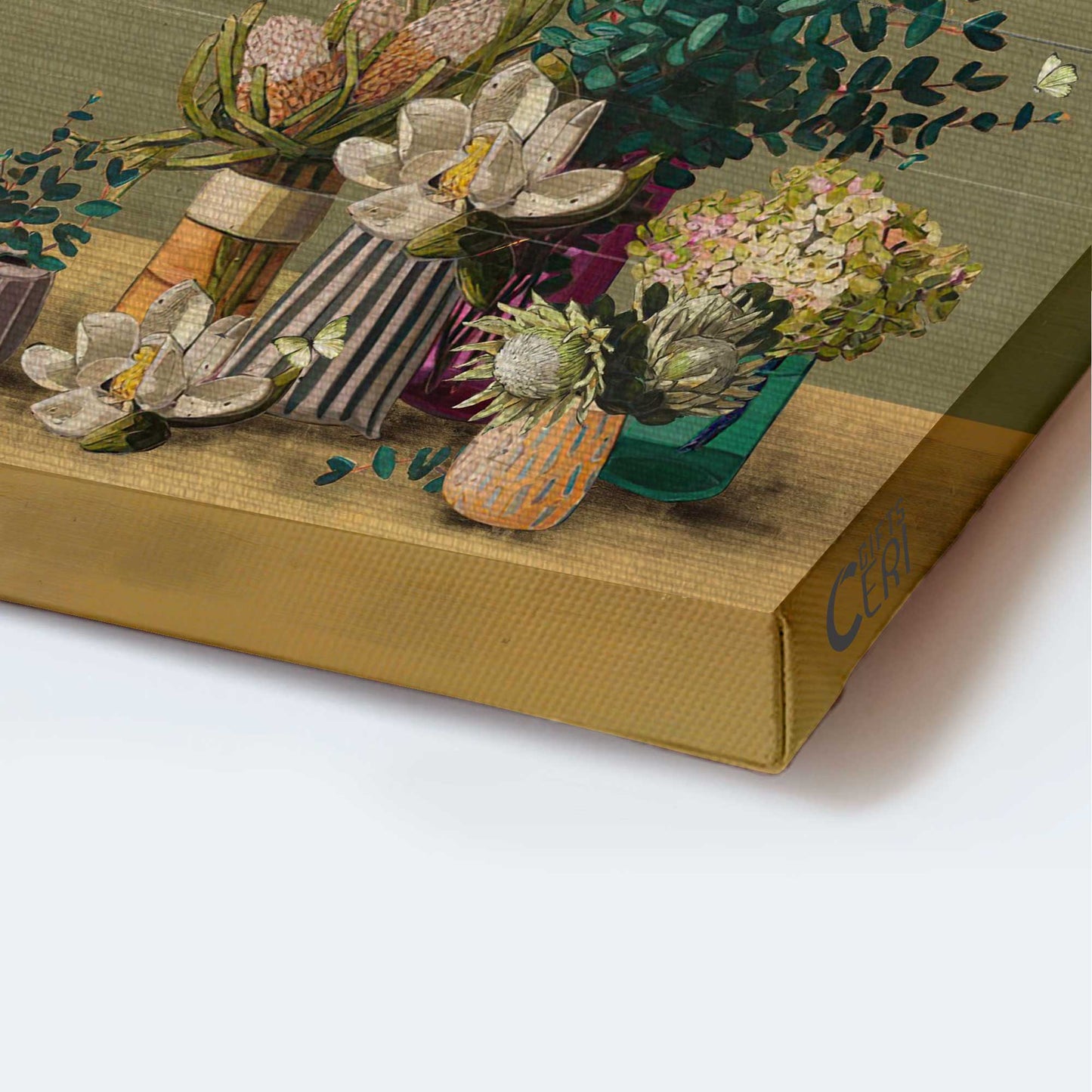 Jesus Portrait Canvas - Unique Flower Painting, Green Butterfly Canvas - Gift For Christian - Do What Makes You Happy Canvas