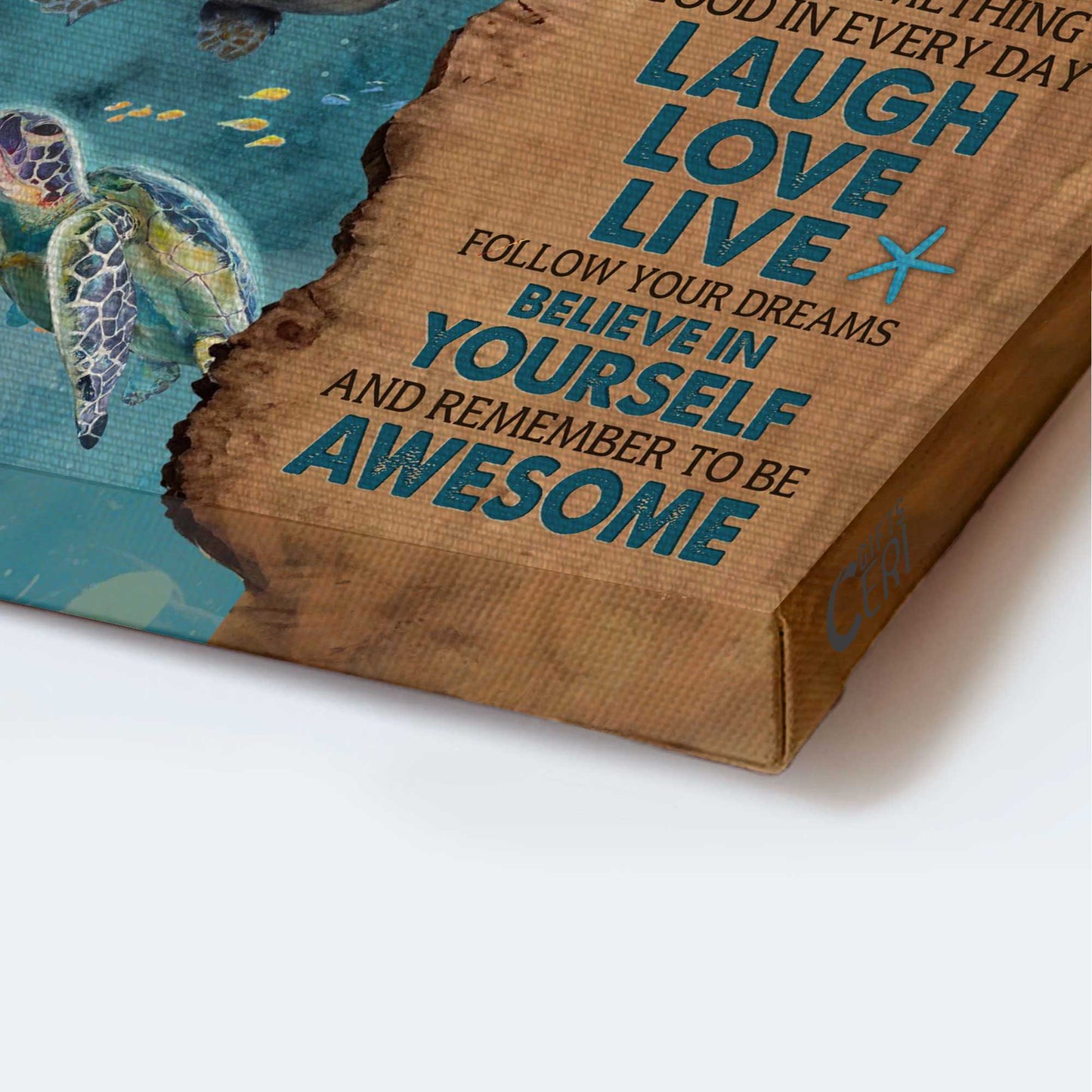 Jesus Portrait Canvas - Turtle, Beach Canvas - Gift For Christian - Today Is A Good Day To Have A Great Day Canvas
