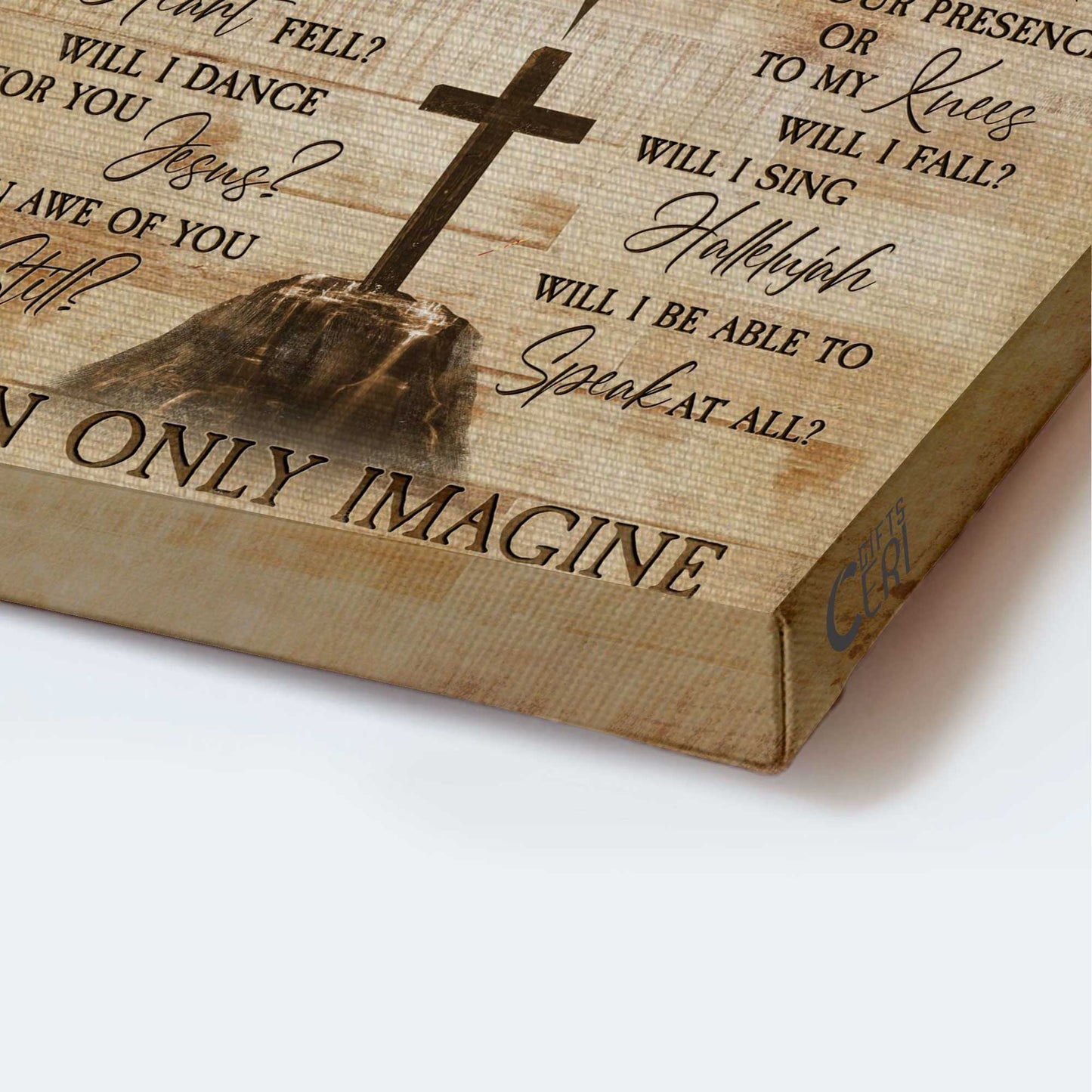 Jesus Portrait Canvas - The Way To Beautiful World, Beautiful Girl, Jesus Hand Canvas - Gift For Christian - I Can Only Imagine Canvas