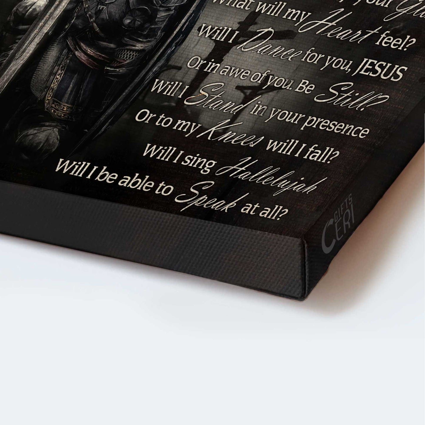 Jesus Portrait Canvas - Warrior Of God, Jesus Painting, Black And White Painting Canvas - Gift For Christian - I Can Only Imagine Canvas