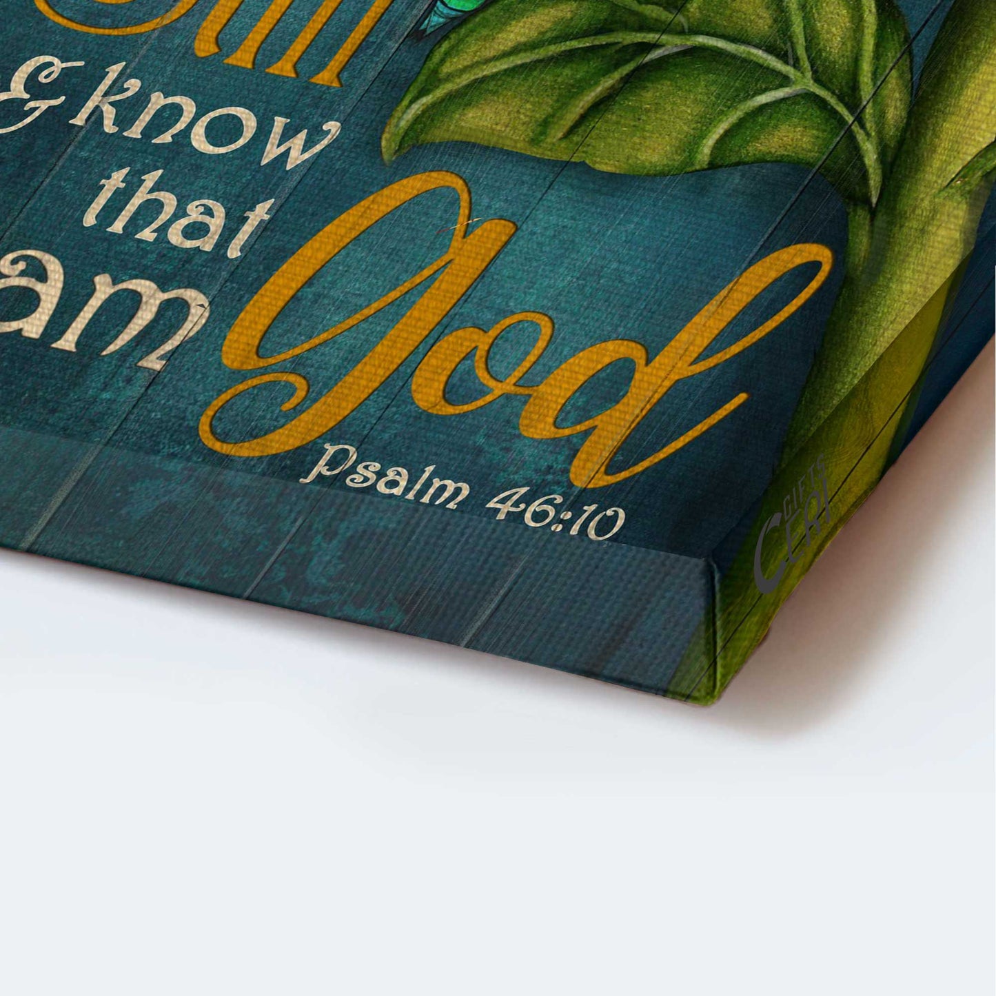 Jesus Portrait Canvas - Sunflower Painting, Dragonfly Canvas - Gift For Christian - Be Still And Know That I Am God Canvas