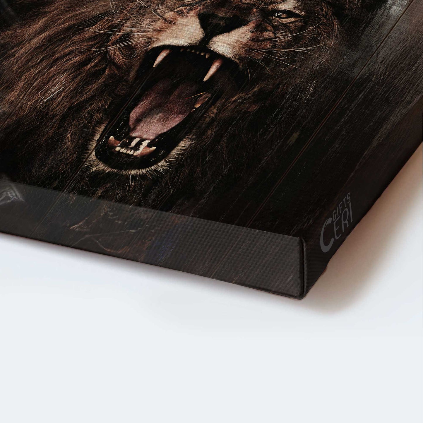 Jesus Portrait Canvas - The Lion Of Judah, Warrior Of Christ, Black Background, Jesus Is King - Gift For Christian