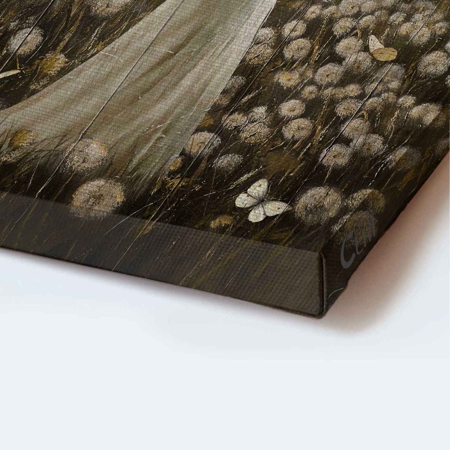 Jesus Portrait Canvas - Walking with Jesus, Dandelion field, Jesus calls, Beautiful girl canvas - Gift For Christian