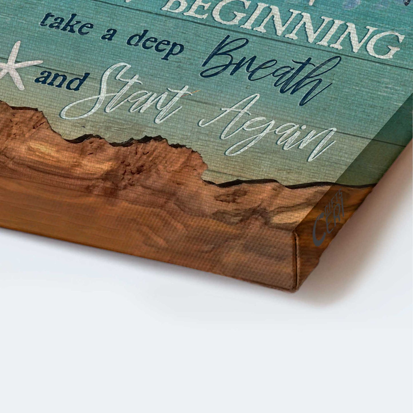 Jesus Portrait Canvas - Turtle, Turtle Painting, Under The Ocean Canvas - Gift For Christian - Everyday Is A New Beginning Canvas