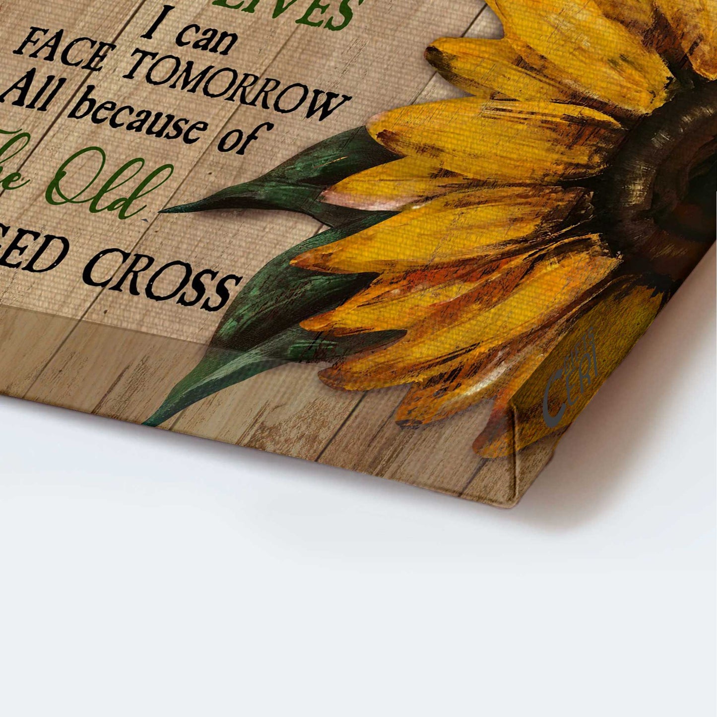 Jesus Portrait Canvas - Sunflower, Vintage Painting Canvas - Gift For Christian - I Still Believe In Amazing Grace Canvas