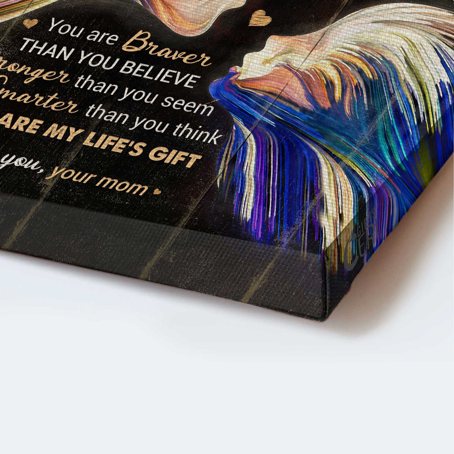 Gift for Daughter- Mom to daughter, Mom and daughter love - Family Portrait Canvas Prints, Wall Art