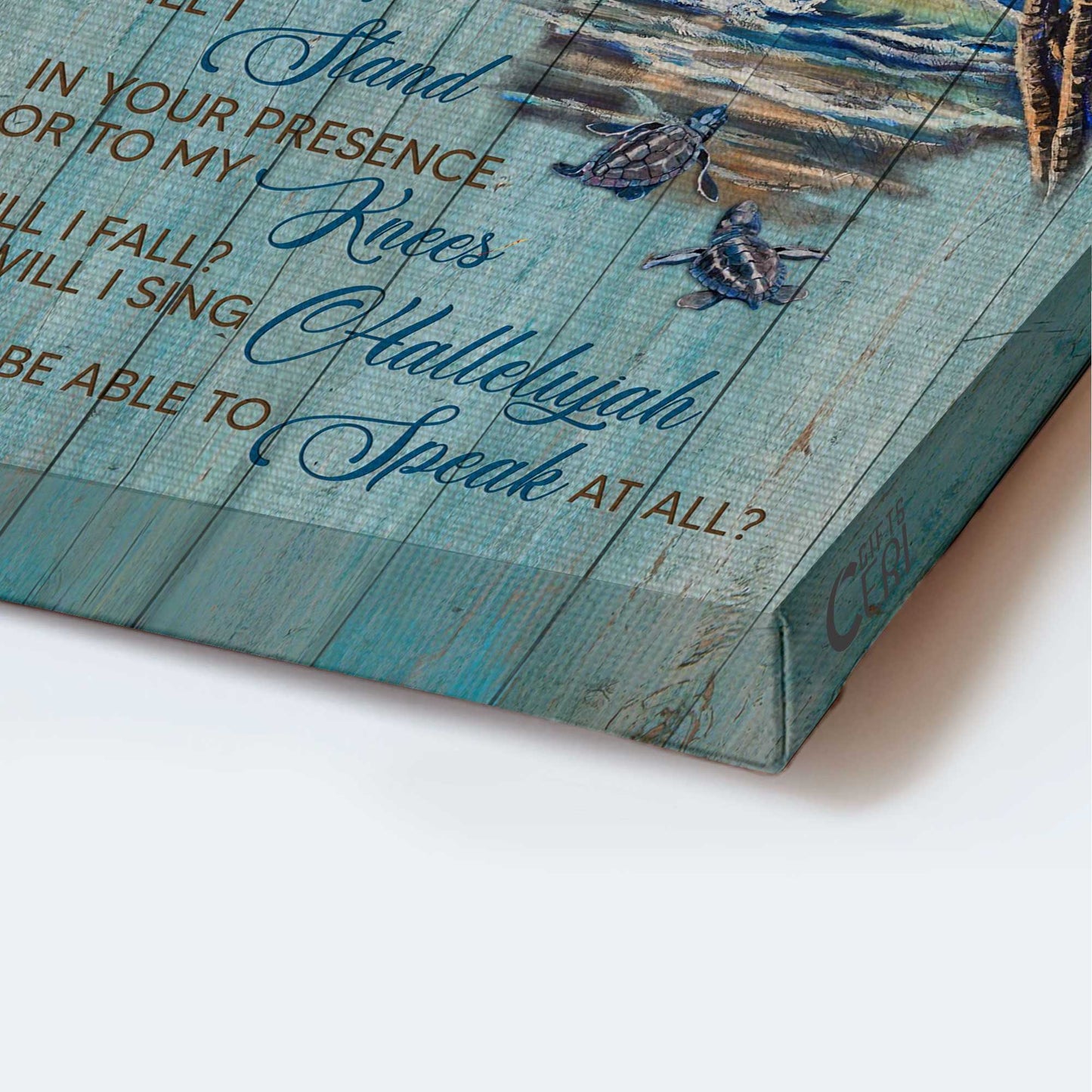 Jesus Portrait Canvas - Turtles, On The Beach, Moonlight Canvas - Gift For Christian - I Can Only Imagine Canvas