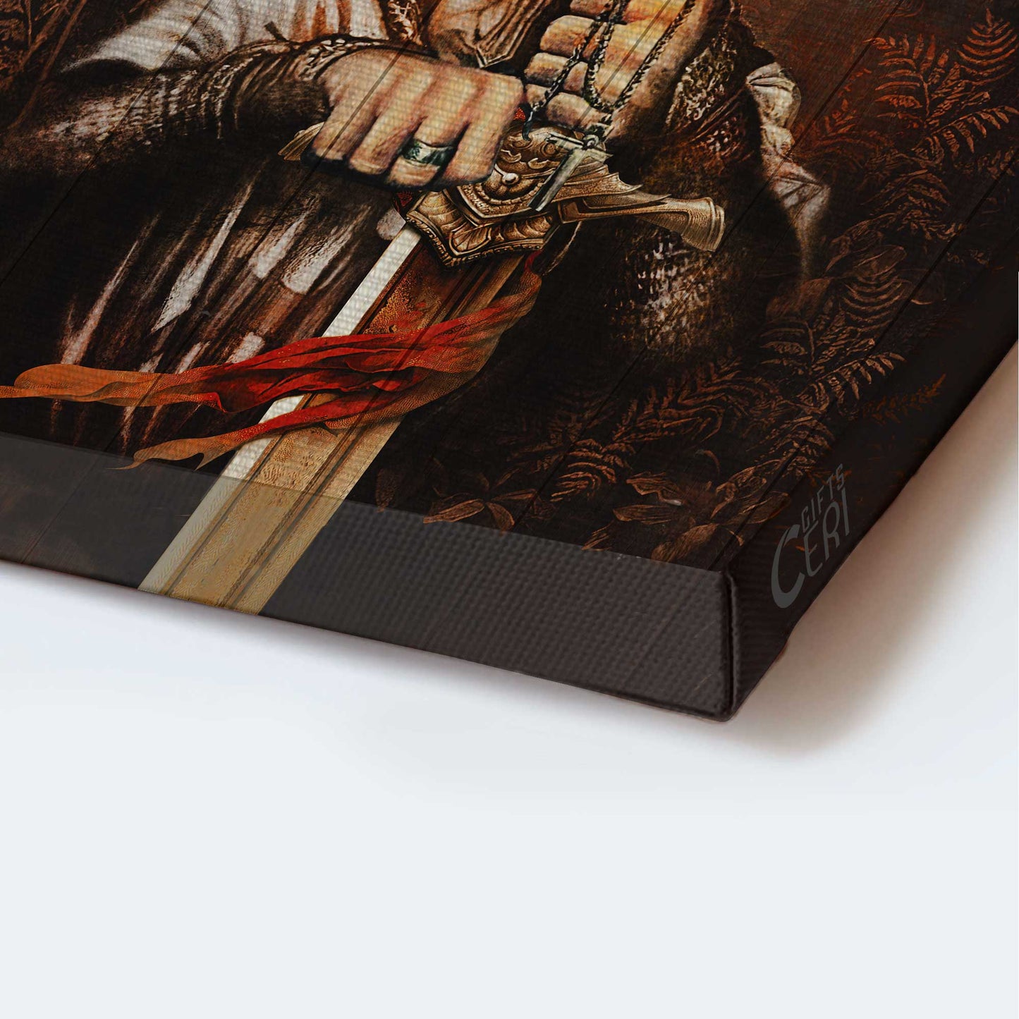 Jesus Portrait Canvas - Warrior Painting, Jesus Painting, Lion Of Judah Canvas - Gift For Christian - Knight Of God Canvas