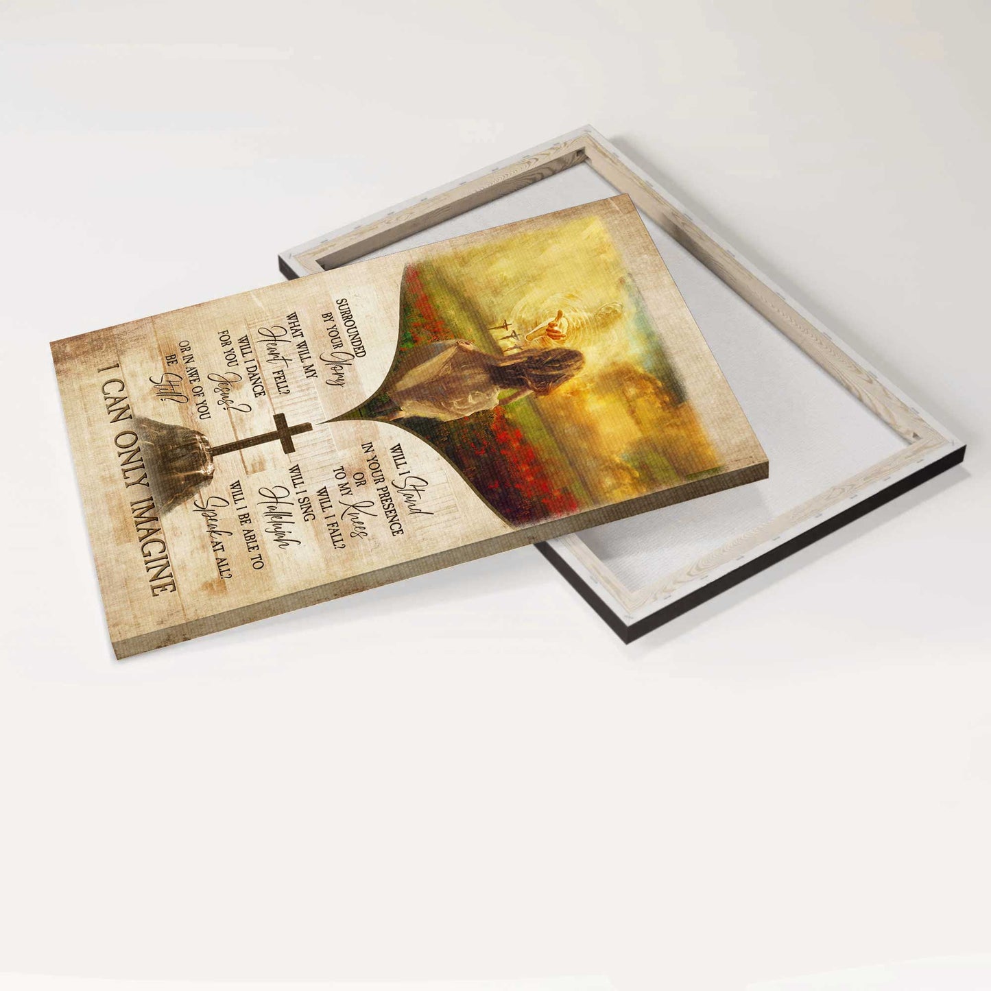 Jesus Portrait Canvas - The Way To Beautiful World, Beautiful Girl, Jesus Hand Canvas - Gift For Christian - I Can Only Imagine Canvas