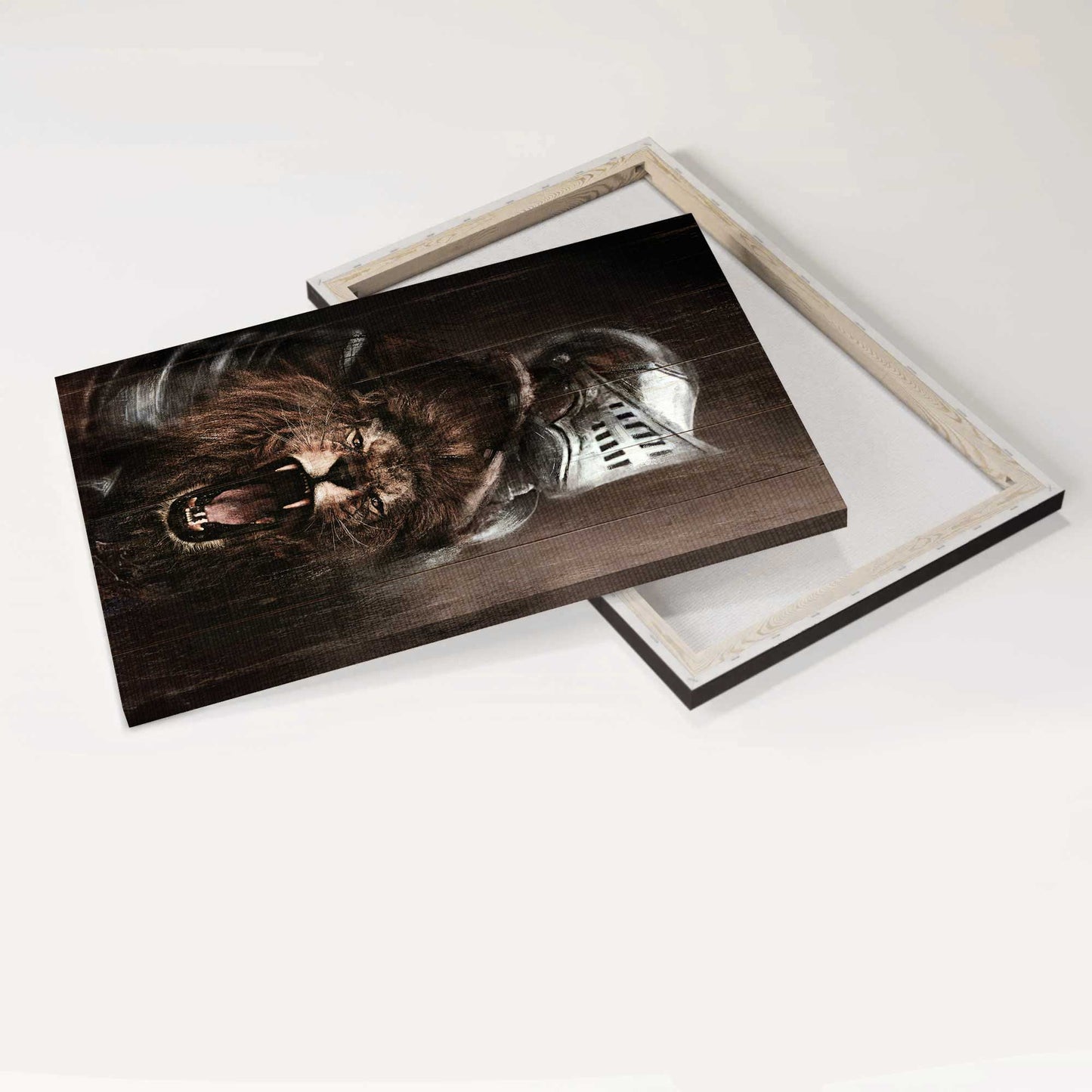Jesus Portrait Canvas - The Lion Of Judah, Warrior Of Christ, Black Background, Jesus Is King - Gift For Christian