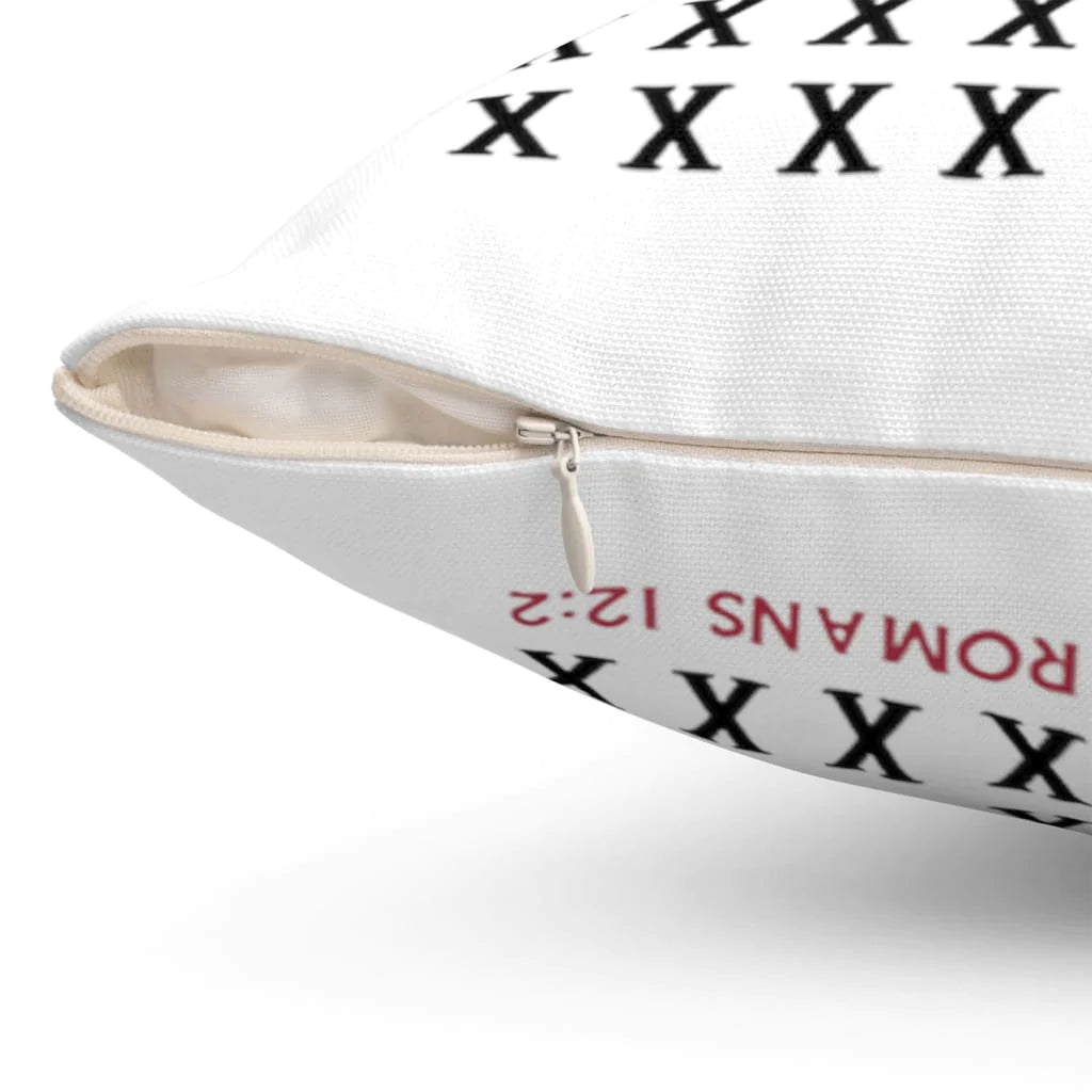 Jesus pillow - Bible verse pillow - Do not conform but be transformed Romans 12:2