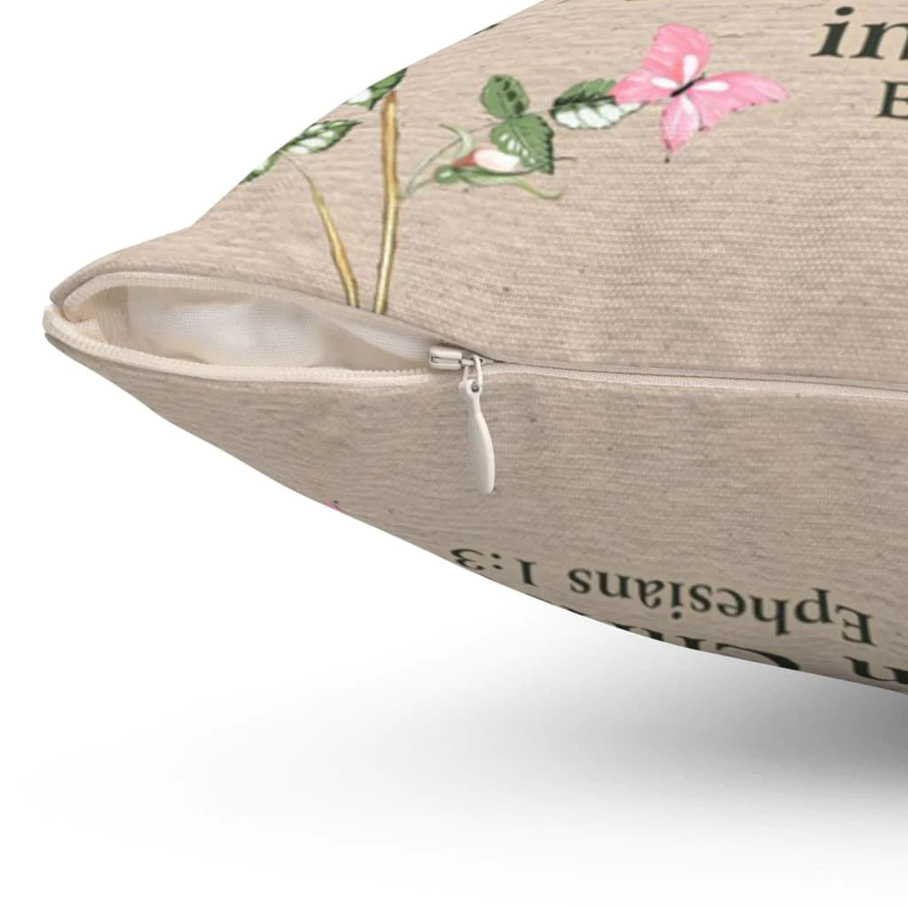 Gift For Christian - Ephesians 1:3 Blessed be the God and Father of our Lord Jesus Christ Christian pillow - Home Decoration , Jesus Pillow