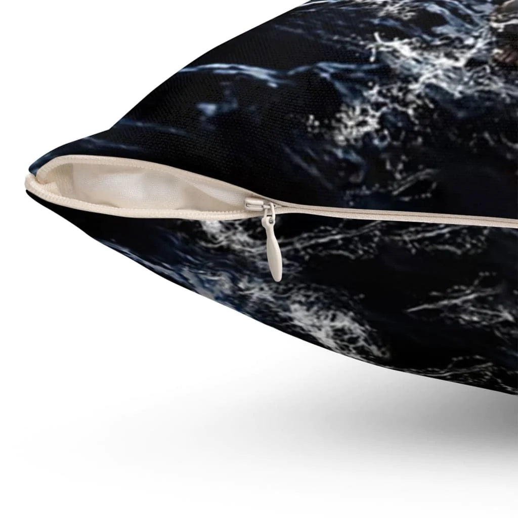 Jesus Pillow - Storm, God's Hand Extended Pillow - Gift For Christian - Focus On Me Not The Storm Throw Pillow