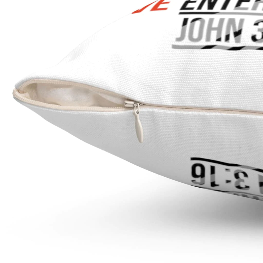 Bible Verse Pillow - Jesus Pillow - Gift For Christian - For God So Loved The World John 3:16 Christian Pillow