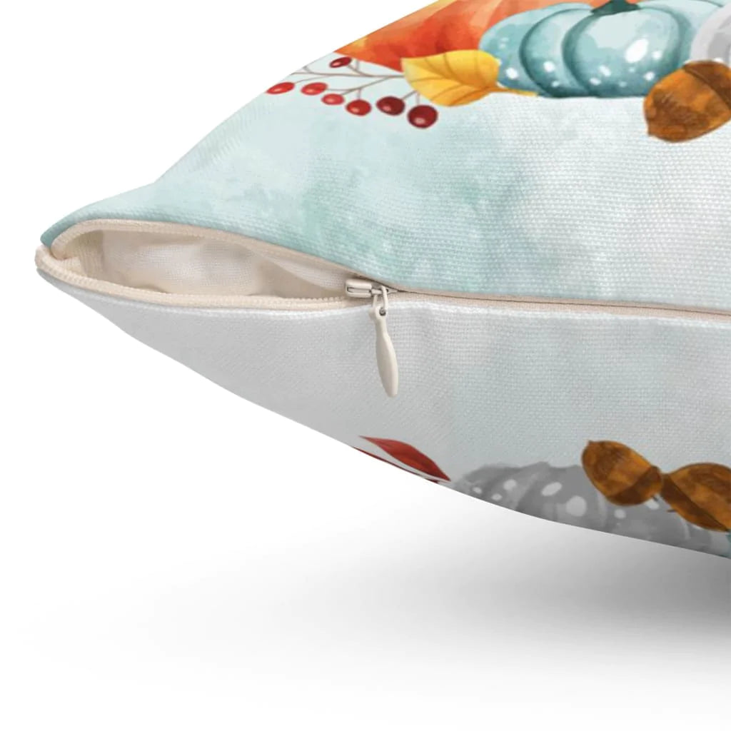 Jesus Pillow- Pumpkins Pillow - Gift For Christian- Give Thanks To The Lord For He Is Good Psalm 136:1 Thanksgiving Pillow