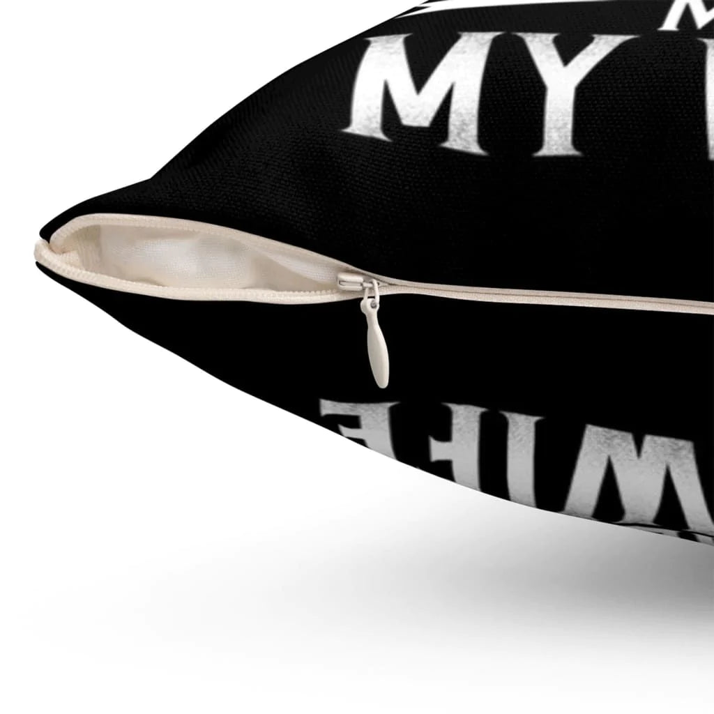 Bible Verse Pillow - Jesus Pillow - Gift For Christian - God Knew I Needed An Angel So He Gave Me My Wife ife Christian Pillow