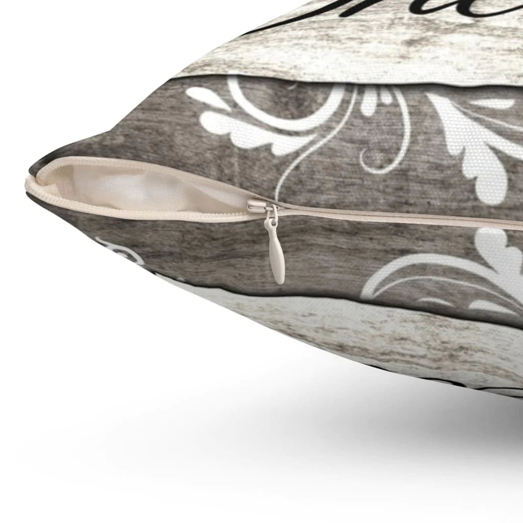 Jesus Pillow - Gift For Christian - God sends the storm to show that He is the only Shelter Throw Pillow