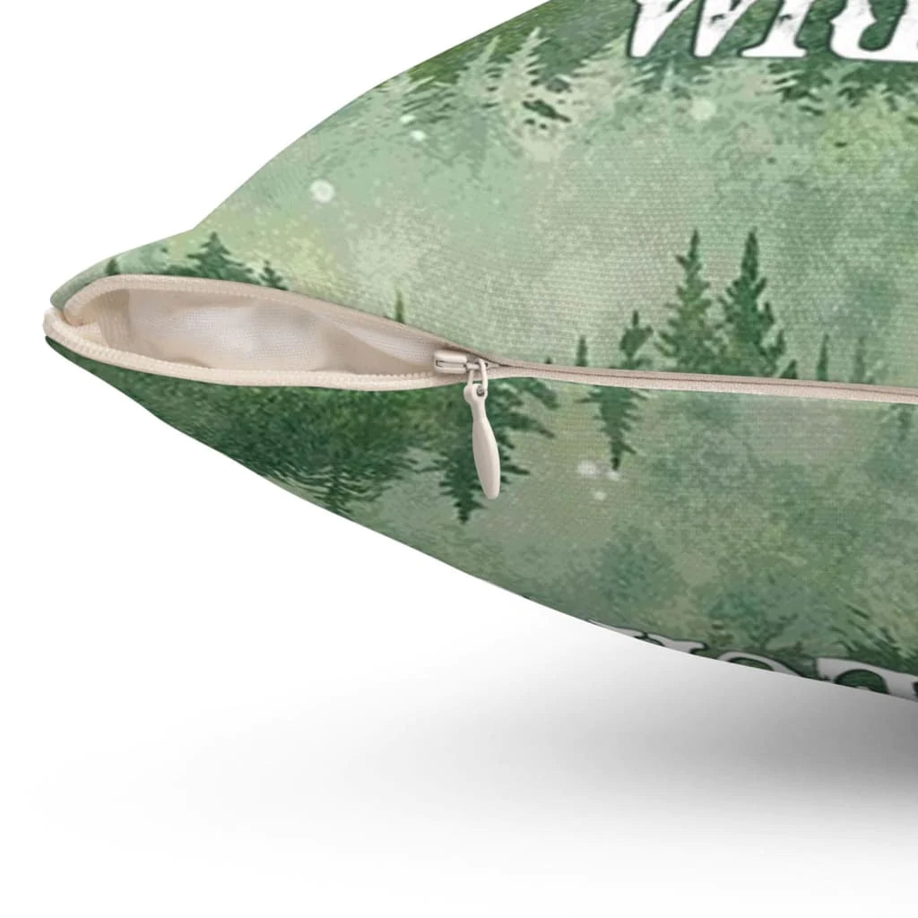 Jesus Pillow - Forest Pillow - Gift For Christian - God wrecks your plans Throw Pillow