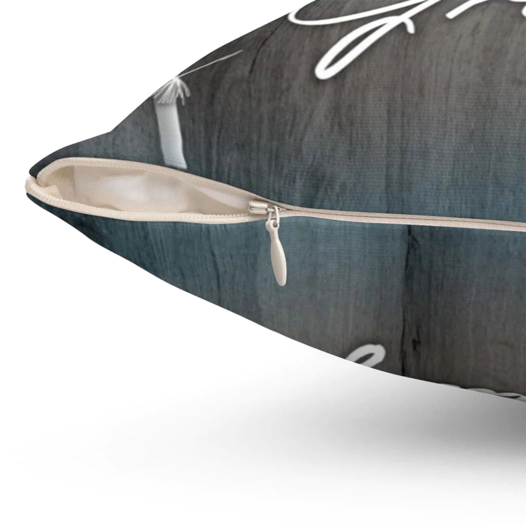 Bible Verse Pillow - Jesus Pillow - Dandelions, Butterflies Pillow - Gift For Christian - Grateful Pillow