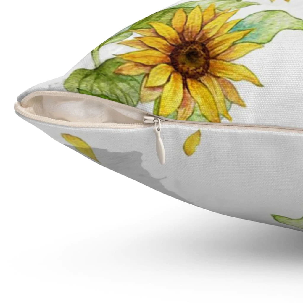 Bible Verse Pillow - Jesus Pillow - Sunflower Pillow - Gift For Christian - Grateful For Small Things Big Things And Everything In Between Pillow