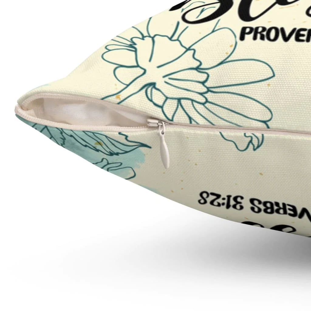 Bible Verse Pillow - Jesus Pillow - Gift For Christian - Her Children Rise Up And Call Her Blessed Proverbs 31:28 Pilllow