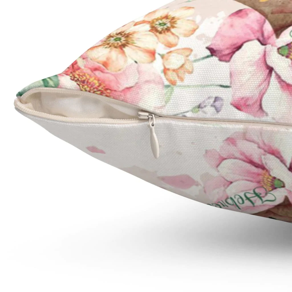 Bible Verse Pillow - Jesus Pillow - Anchor, Pink Rose Pillow - Gift For Christian - Hope Anchors The Soul Hebrews 6:19 Pillow