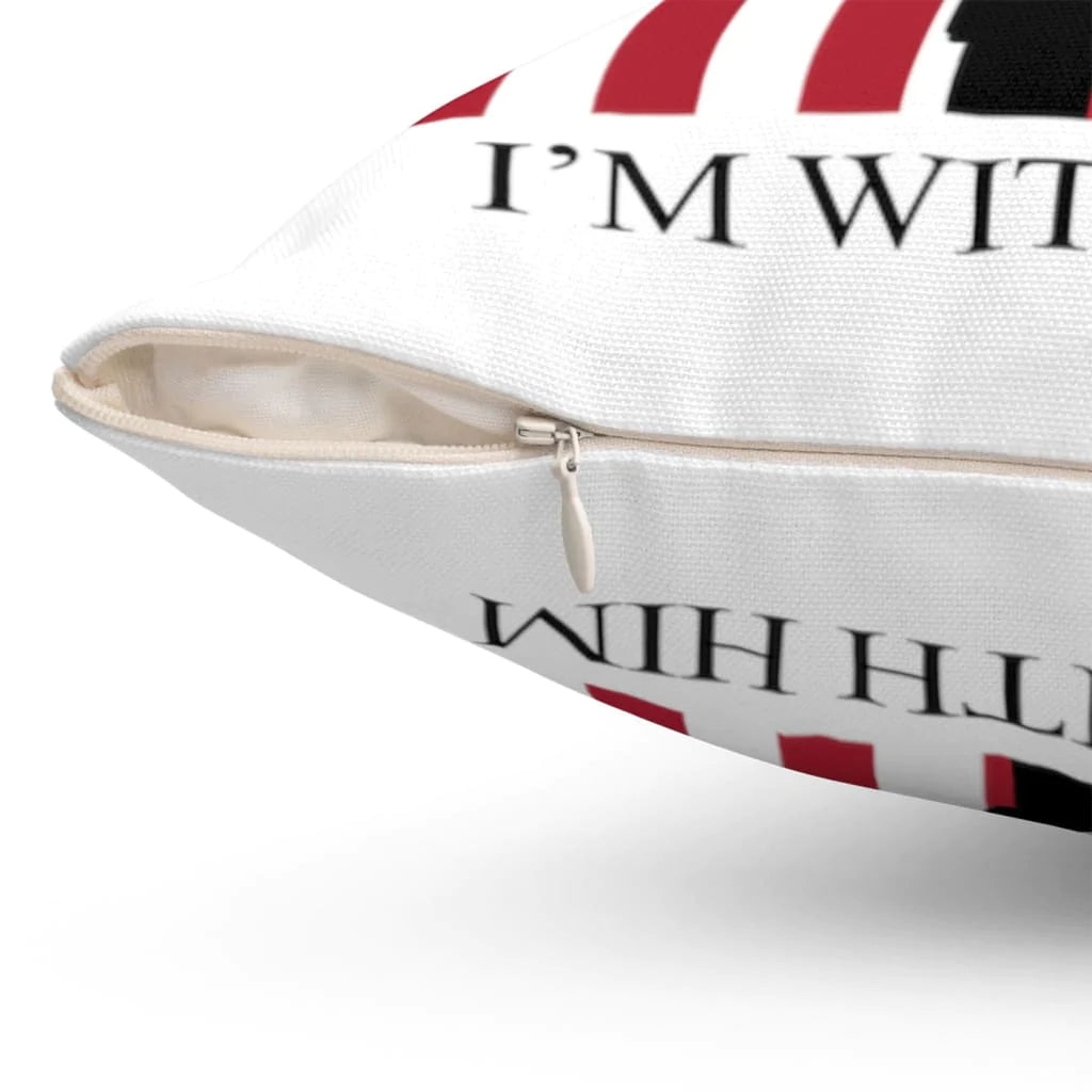 Jesus Pillow - Cross, American Flag Pillow - Gift For Christian - I am with Him Pillow