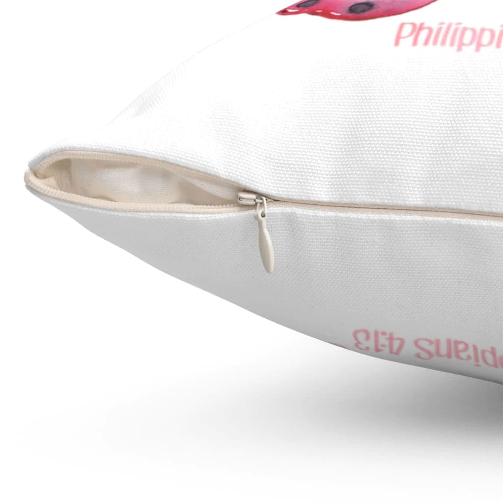 Bible Verse Pillow - Jesus Pillow - Butterfly Pillow - Gift For Christian - I can do all things through Christ Philippians 4:13 Pillow