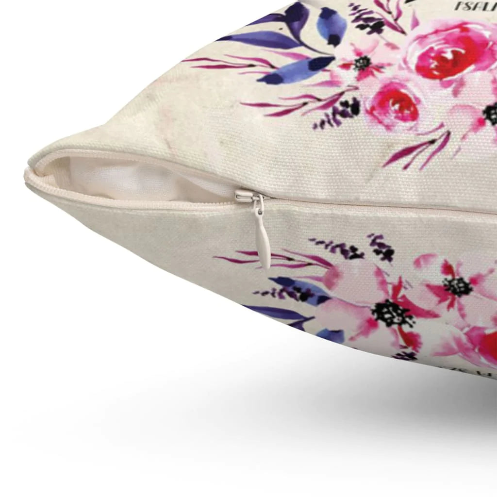 Bible Verse Pillow - Jesus Pillow - Christian, Wreath Pillow - Gift For Christian - I will instruct you and teach you Psalm 32:8 Pillow