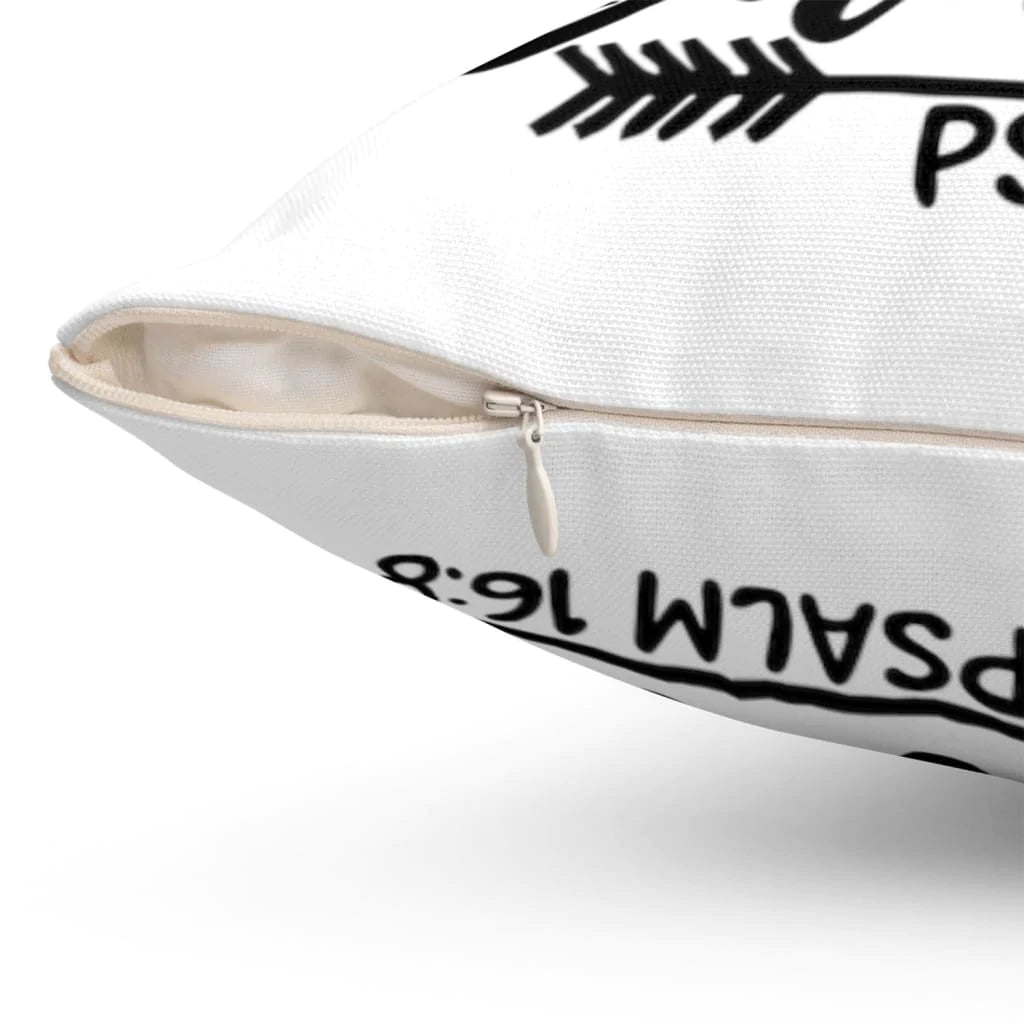Bible Verse Pillow - Jesus Pillow - Arrow Pillow - Gift For Christian - I will not be shaken Psalm 16:8 Pillow