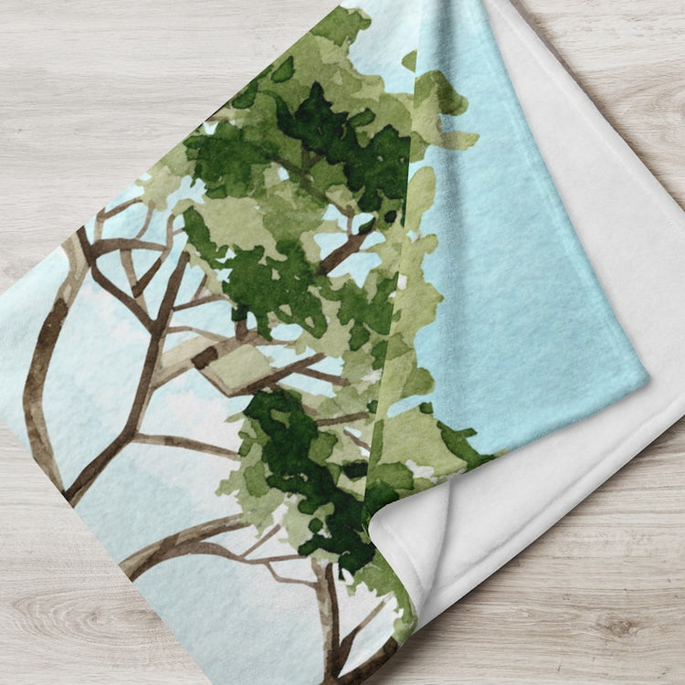 Elephant Blanket, Custom Mothers Day Blanket, Grandma Gift, Elephant Gifts For Women, Kids Blanket Personalized, Watercolor Elephant, Nana Blanket