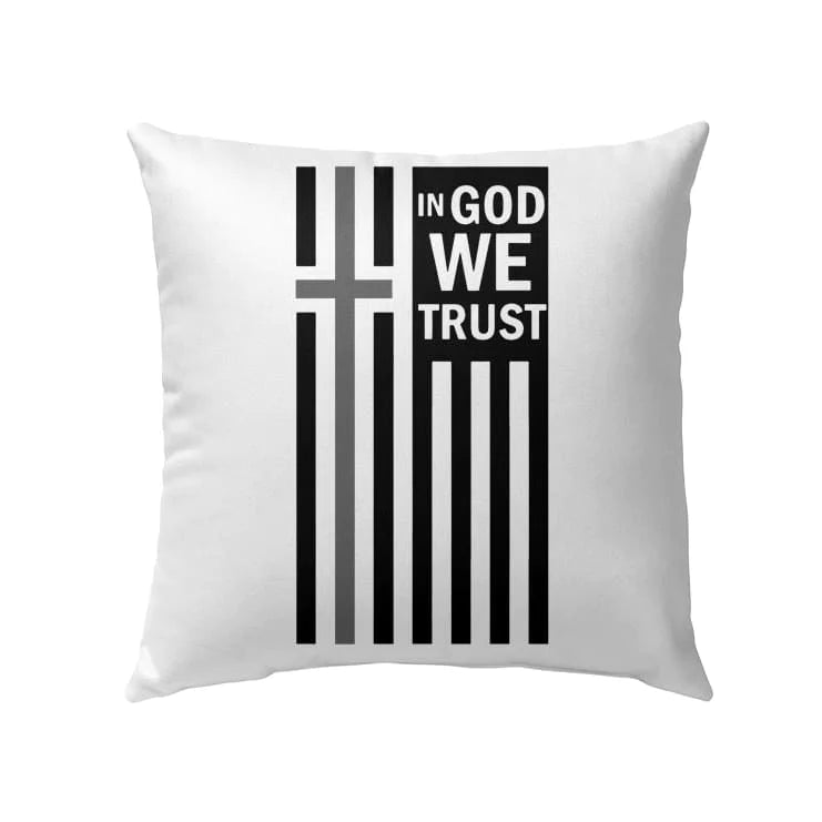 Jesus Pillow - Gift For Christian - In God we trust Pillow