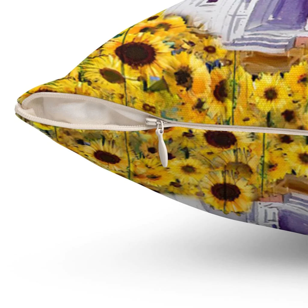 Jesus Pillow - Christian, Sunflower Field, Church pillow - Gift For Christian - It is well with my soul Pillow