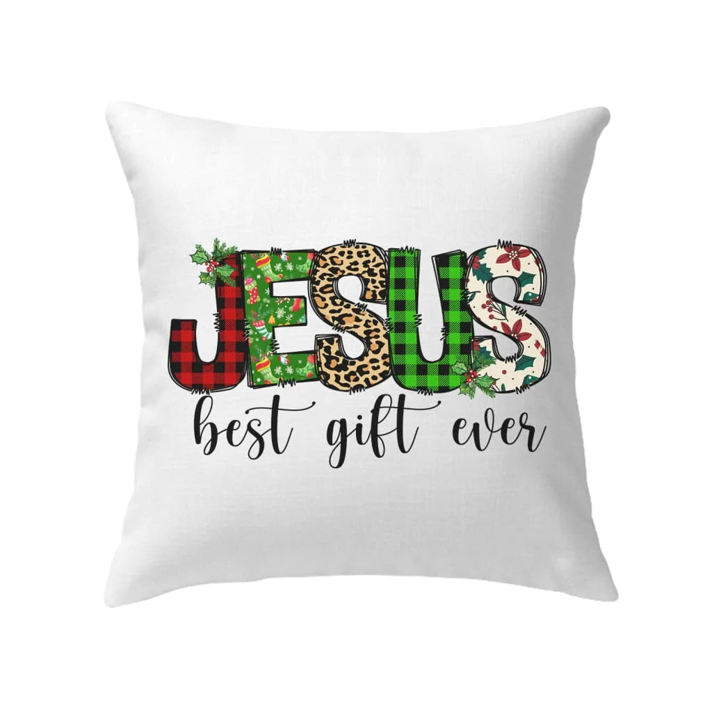 Jesus Pillow - Christian, Leopard, Buffalo plaid Pillow - Gift For Christian - Jesus best gift ever Pillow
