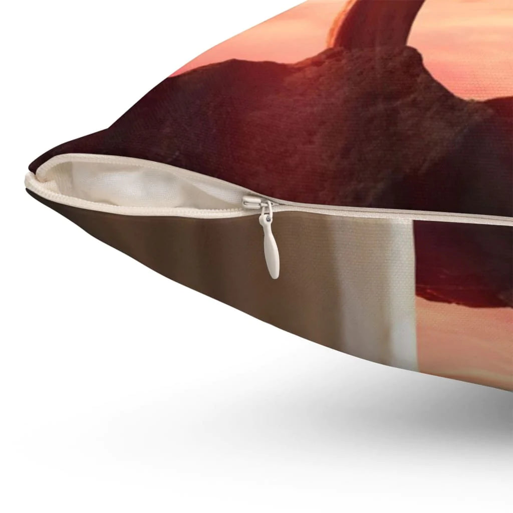 Jesus Pillow - Christian, Cross, American Flag Pillow - Gift For Christian - Jesus Outstretched Hands Saves Pillow