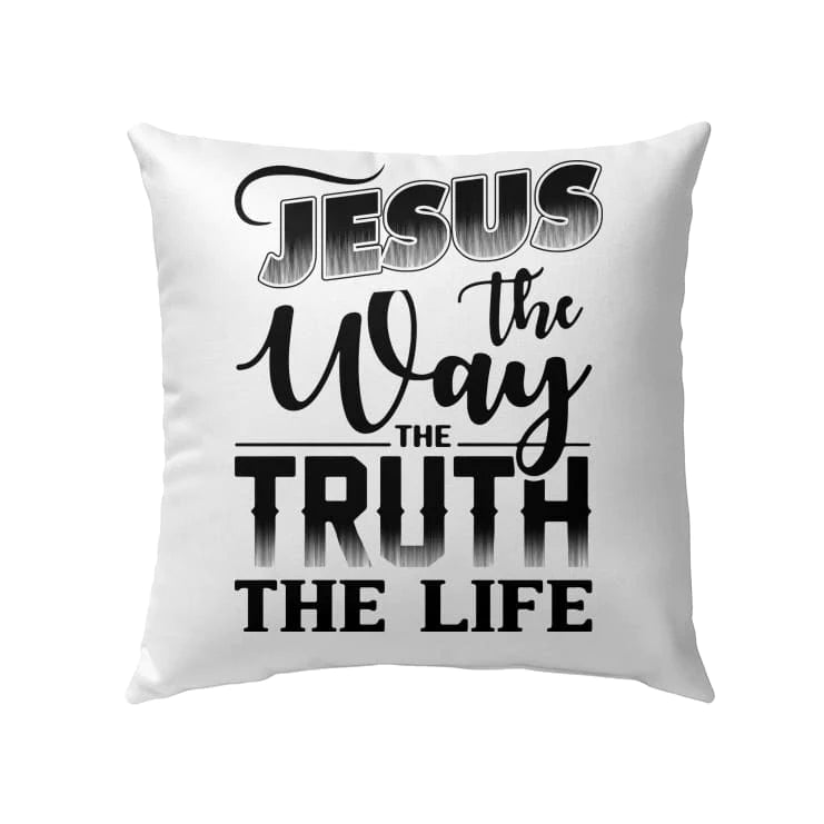 Jesus Pillow - Christian Pillow - Gift For Christian - Jesus the way the truth the life Pillow