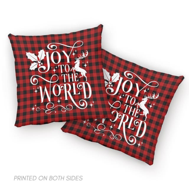 Bible Verse Pillow - Jesus Pillow - Gift For Christian - Christmas Pillow - Joy To The World Pillow