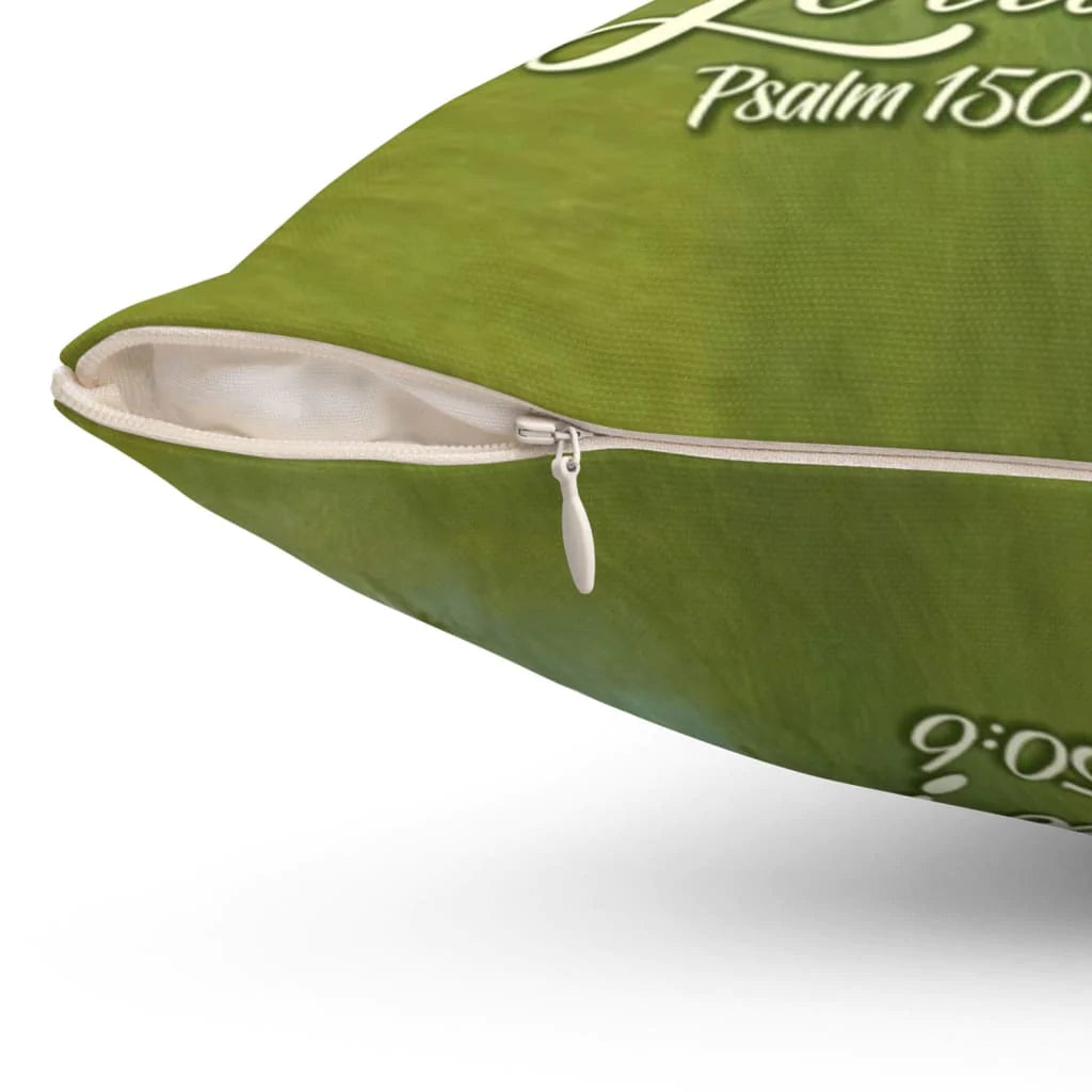 Jesus Pillow - Christian, Bird Pillow - Gift For Christian - Let everything that has breath praise the Lord Psalm 150:6 Pillow