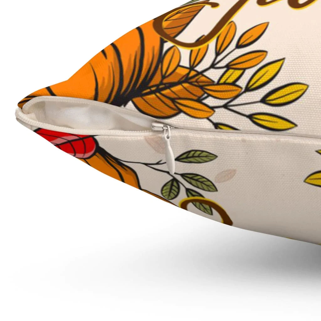 Christian, Pumkins Pillow - Gift For Christian - Let our lives be full of both thanks and giving Pillow