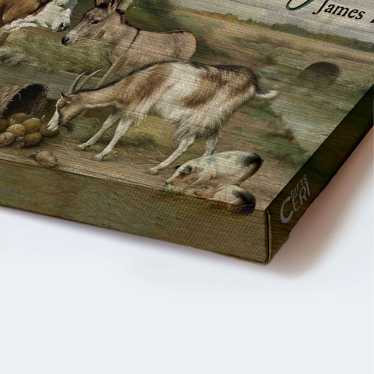 Jesus Landscape Canvas - Animal farm, Old barn, Farm painting Landscape Canvas - Gift For Religious Christian - Today I choose joy