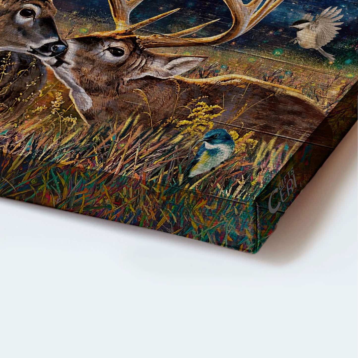 Jesus Landscape Canvas - Amazing deer painting, Lovely hummingbird Landscape Canvas - Gift For Religious Christian - You & Me We Got This