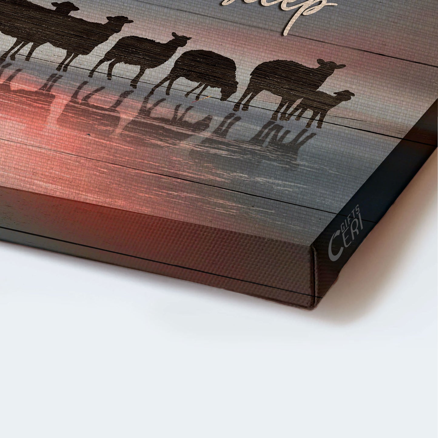Jesus Landscape Canvas - Lamb of God, Religious art Landscape Canvas - Inspirational gift, Gift For Religious Christian - Give it to God and go to sleep