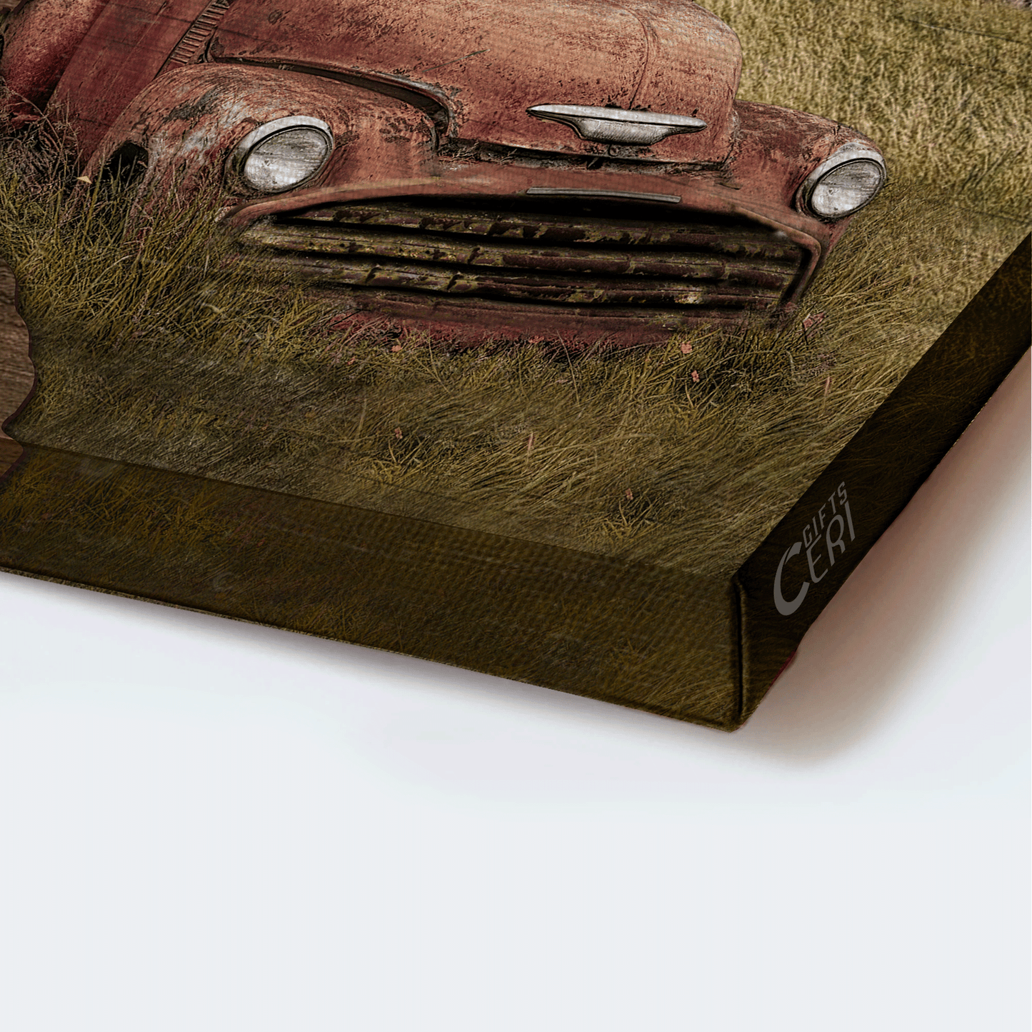 Jesus Landscape Canvas - Old Car, Barn Painting, Every moment, thank God Landscape Canvas - Gift For Christian Landscape Canvas