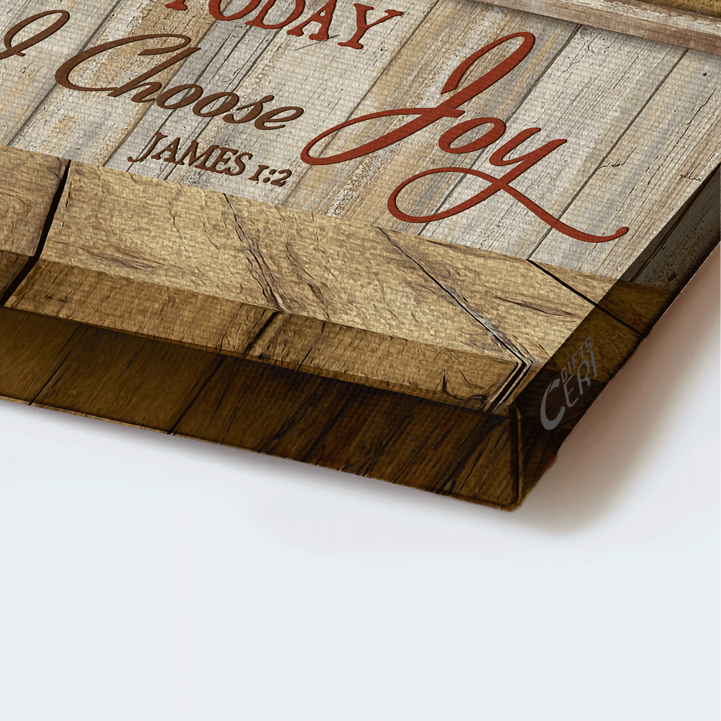 Jesus Landscape Canvas- Daisy vase, Window frame, Farmhouse, Meadow land canvas- Gift for Christian-Today I choose joy